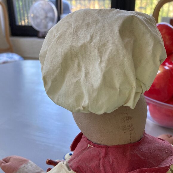 CHRISTMAS PIG CHEF 1999 23" Handpainted Paper Mache  Stuffed Display Doll RARE - Picture 6 of 11